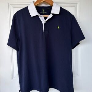 •TailorByrd• Men’s Navy Pique Classic Polo Shirt - Size Large